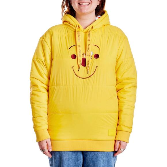 NWT Loungefly Disney Winnie the Pooh Rainy Day Puffer Unisex Hoodie L 3X - Picture 2 of 8